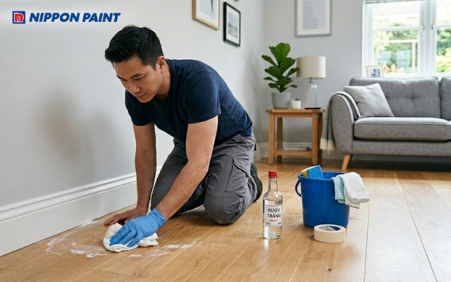 Cách tẩy sơn tường bằng rượu đơn giản, dễ áp dụng
