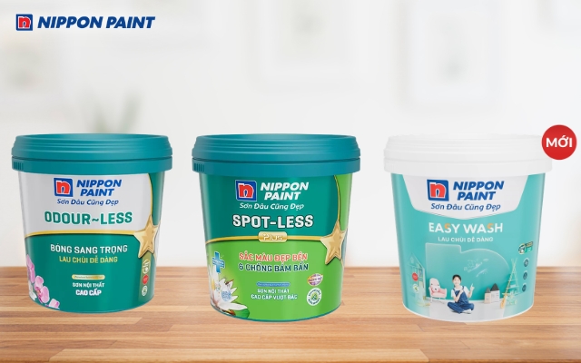 Nippon Paint phân phối sơn nội thất, độ VOC thấp và đáp ứng yêu cầu an toàn về môi trường