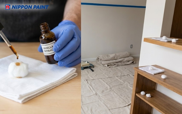 Hướng dẫn khử mùi sơn tường nhà mới hiệu quả bằng chiết xuất vani, bạc hà