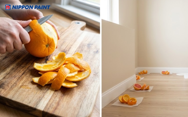 Hướng dẫn khử mùi sơn tường nhà mới hiệu quả bằng vỏ cam hoặc vỏ bưởi