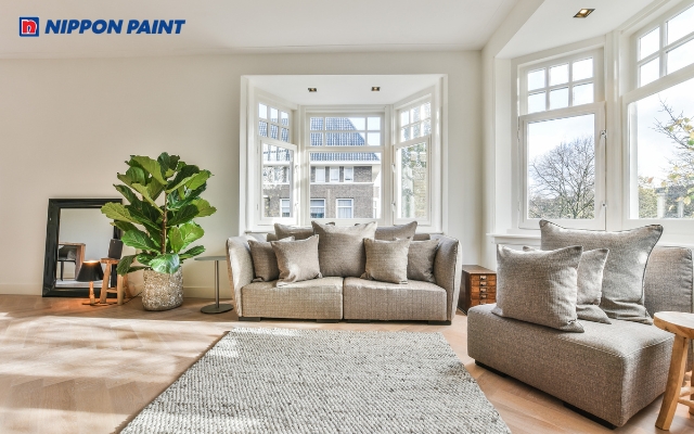 Phối hợp màu sơn tường phù hợp với đồ nội thất