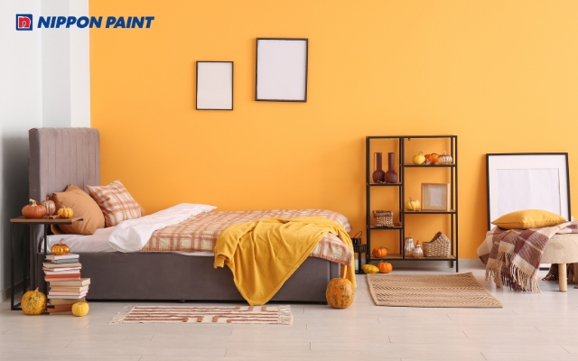 Màu cam Orange Flare (19B-4D) giàu năng lượng, phù hợp sơn phòng trẻ nhỏ