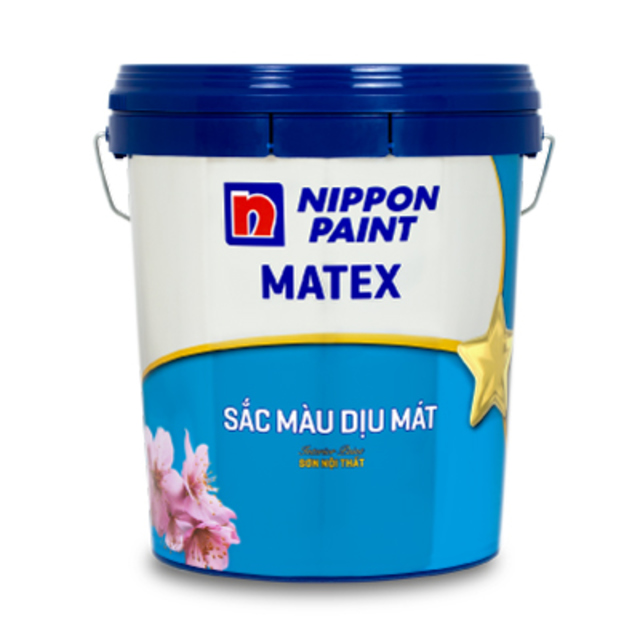 Sơn nội thất Nippon Matex Sắc Màu Dịu Mát.