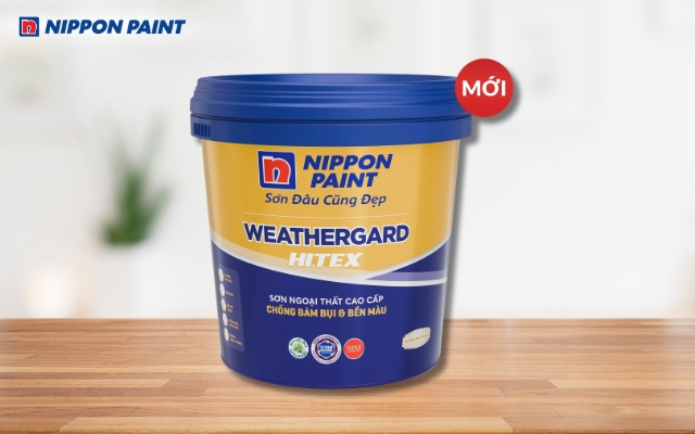 Nippon WeatherGard Hitex là dòng sơn ngoại thất cao cấp có lớp phủ bóng mịn