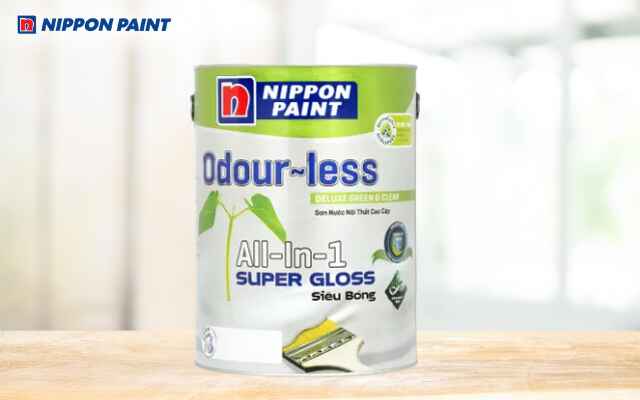 Sơn Odour-less All-in-1 mang bề mặt sáng bóng, VOC thấp và dễ bảo dưỡng