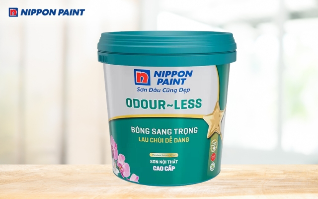 Sơn Odour-less Bóng Sang Trọng gần như không mùi và kháng khuẩn hiệu quả