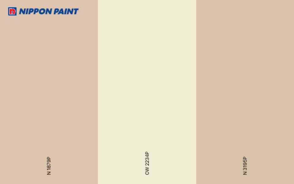 3 màu thuộc nhóm kem be phổ biến tại Nippon Paint
