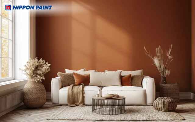 Bảng màu kem, be nâu, caramel tạo không gian ấm áp và sang trọng