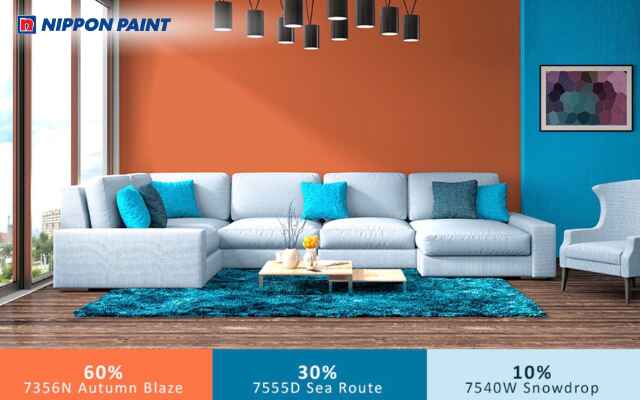 Quy tắc 60 - 30 - 10 phân chia tỷ lệ màu chủ đạo, phụ và điểm nhấn hiệu quả