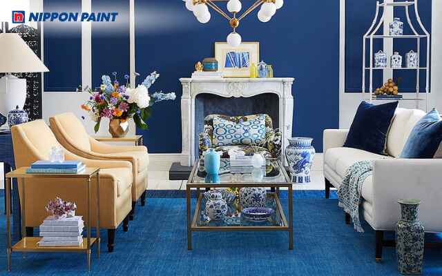 Trắng và xanh dương mang cảm giác tươi sáng và thư giãn dễ chịu