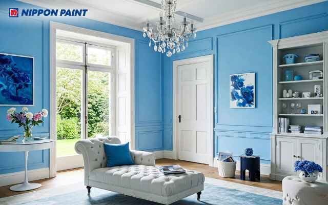 Tông màu lạnh mang lại cảm giác thư giãn và dễ chịu cho phòng ngủ