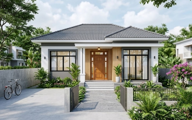 Những mảng tường ít gờ nổi thường thuận tiện cho việc lau rửa định kỳ