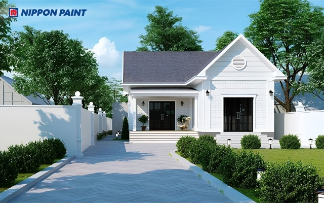 Khoảng hiên đóng vai trò như lớp đệm giữa sân và không gian bên trong