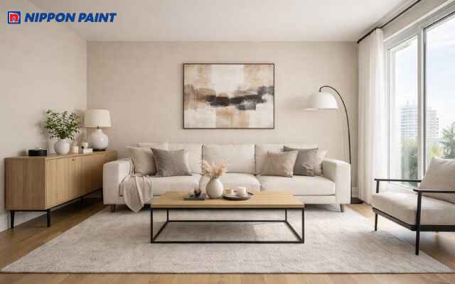 Sự kết hợp sành điệu giữa be xám (greige) và kim loại đen, định hình vẻ đẹp hiện đại, cá tính