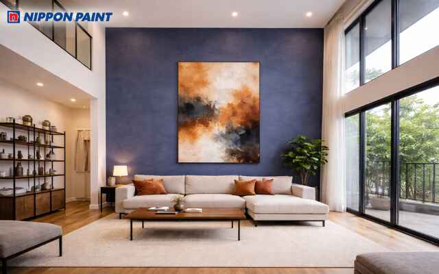 Sơn nhà màu chàm mang đến vẻ đẹp sâu lắng và tinh tế cho không gian sống