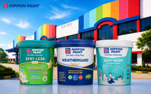 Nippon Paint mang đến hệ thống bảng màu đa dạng, đáp ứng nhiều phong cách thiết kế