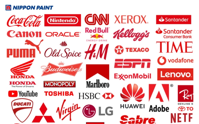 Màu đỏ trong thương hiệu tạo điểm nhấn, sức sống và tăng nhận diện cho doanh nghiệp