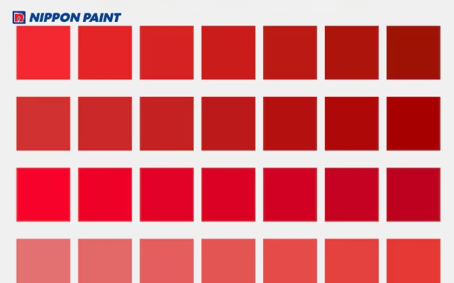 Bảng màu đỏ tiêu chuẩn giúp chọn đúng tone phù hợp cho thiết kế nội thất và đồ họa