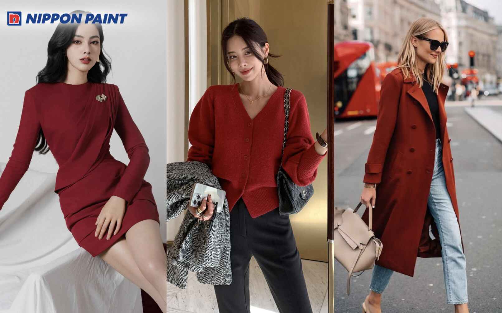 Đỏ đô là gam màu được yêu thích trong thời trang nhờ tôn da, sang trọng và chín chắn