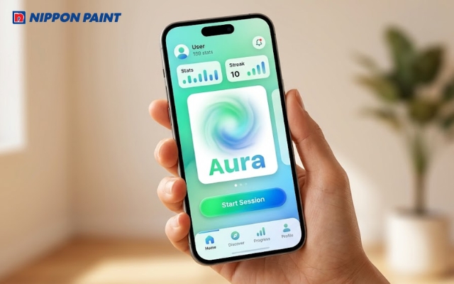 Màu gradient giúp giao diện sinh động, phân cấp nội dung hiệu quả