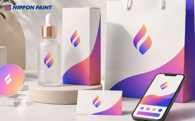 Màu gradient giúp logo hiện đại, dễ ghi nhớ và thể hiện rõ cá tính thương hiệu
