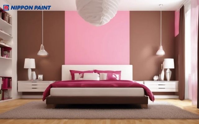 Màu nâu khi kết hợp với sắc hồng sẽ mang lại cảm giác ấm áp