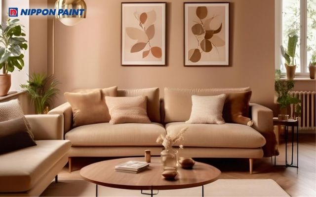 Màu nâu khi được sử dụng trong không gian sống sẽ mang lại cảm giác thư giãn, bình yên