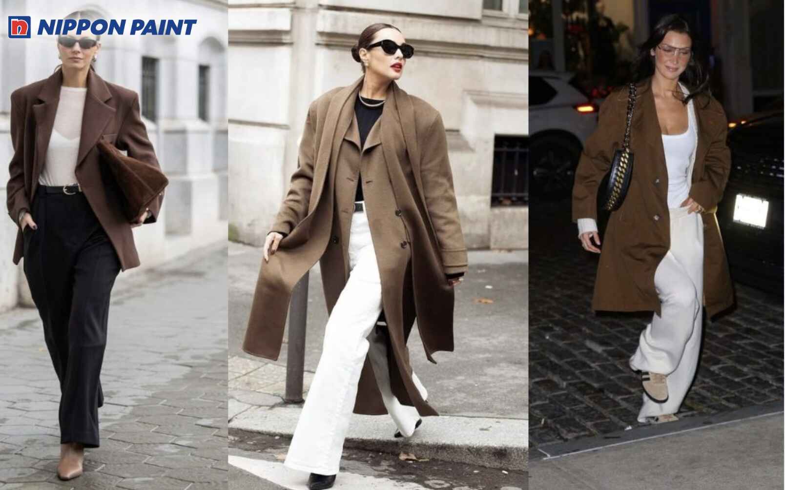 Gam màu nâu mocha phù hợp với phong cách thường ngày và công sở