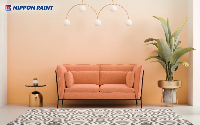 Sơn ombre cam chuyển màu mượt mà từ đậm sang nhạt
