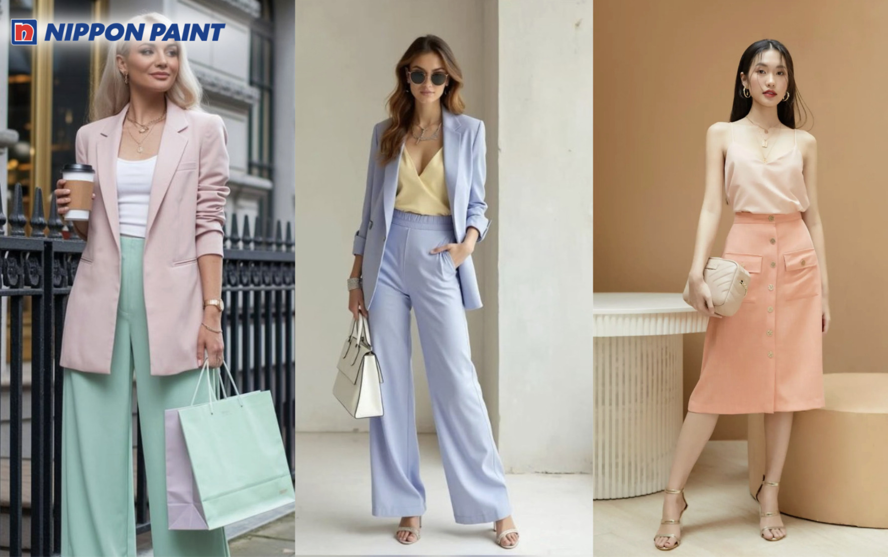 Gam màu pastel trở thành nguồn cảm hứng sáng tạo bền bỉ trong dòng chảy thời trang