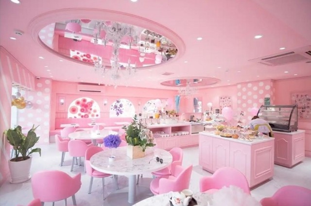 màu sơn cho quán cà phê đậm chất “bánh bèo” với màu Pink Bonnet