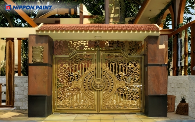 Mẫu 19: Màu vàng đồng sang trọng, nổi bật và bắt mắt