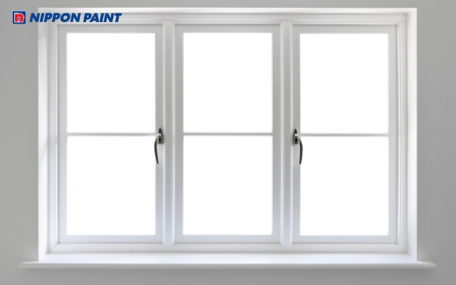 Mẫu 21: Cửa sổ nhôm kính sơn khung màu trắng mang đến vẻ đẹp đơn giản, thuần khiết, tao nhã và sang trọng