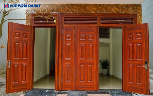 Màu nâu đỏ vừa cổ điển vừa hiện đại giúp không gian ấm cúng và sang trọng