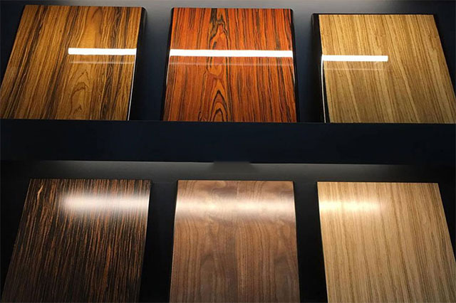 Một số màu sơn PU trên bề mặt gỗ từ tối đến sáng