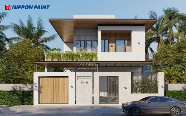 Những gam màu trắng, be, xám giúp ngôi nhà hài hòa và mát mẻ hơn