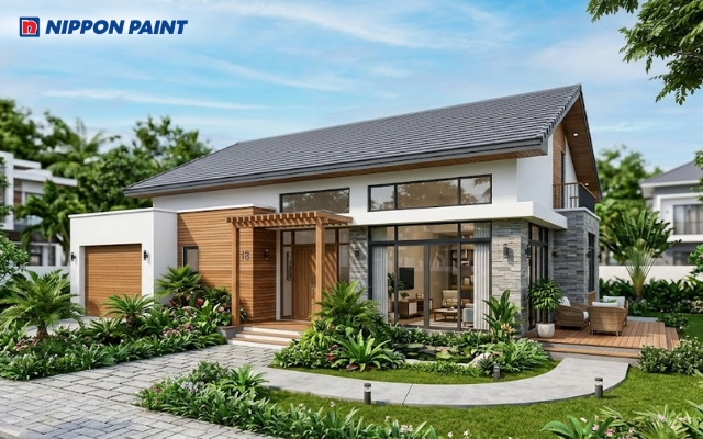 Màu sơn giúp làm mới diện mạo và góp phần nâng tầm giá trị thẩm mỹ cho toàn bộ công trình