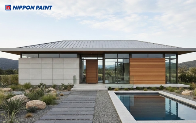 Phối màu tinh tế giúp nhà cấp 4 sáng thoáng và hài hòa hơn