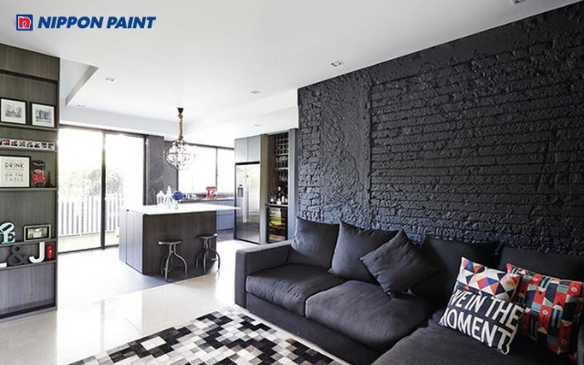 Màu đen tạo cảm giác quyền lực, mạnh mẽ cho gia chủ mệnh Mộc