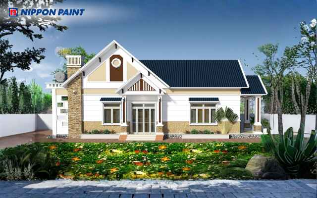 Lựa chọn màu sơn nhà vườn cần chú ý dựa vào các yếu tố phong thủy