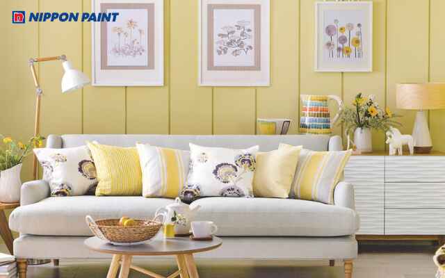 Mẫu 10: Màu vàng kem tươi sáng nhưng không gây chói mắt