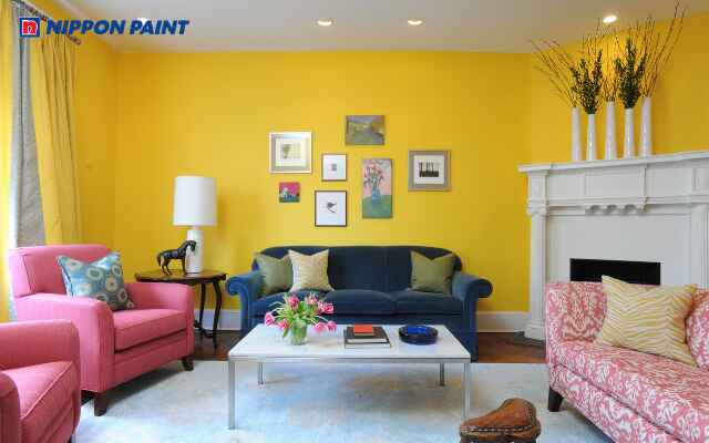 Mệnh Thổ hợp màu vàng, giúp không gian ấm áp và mang lại bình an thịnh vượng