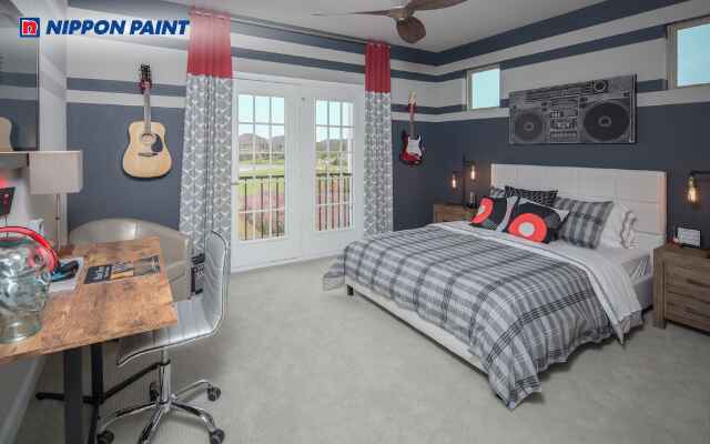 Gam ghi sáng giúp căn phòng vừa thanh lịch vừa phù hợp với bé trai từ 1 - 12 tuổi