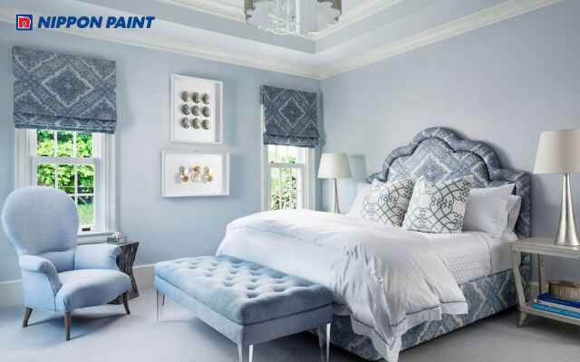 Mệnh Thủy hợp màu xanh dương, giúp tạo không gian nghỉ ngơi yên tĩnh, nhẹ nhàng