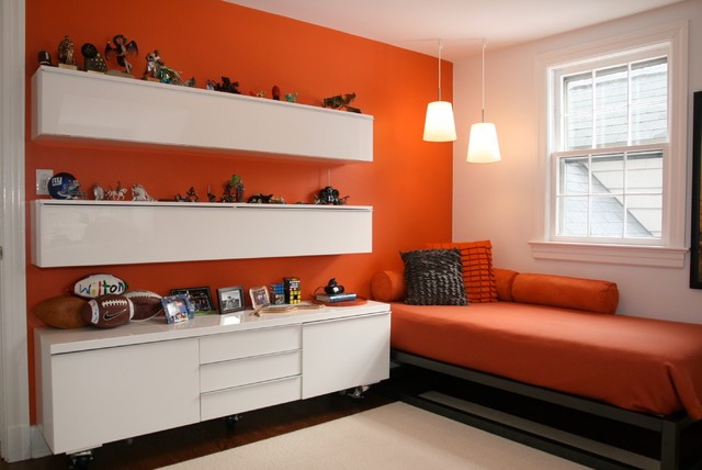 Phòng ngủ màu cam
