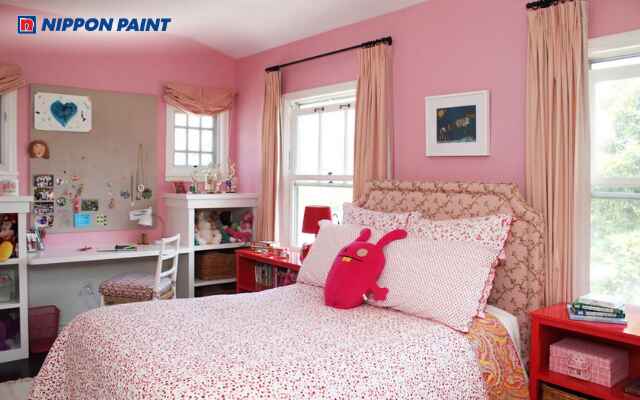 Màu hồng mang đến sự dịu dàng, thư giãn và nữ tính cho phòng ngủ