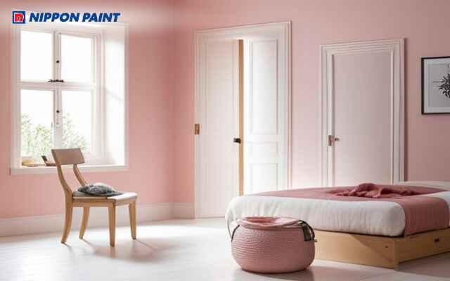 Mẫu phòng ngủ hồng phấn trang trí nhẹ nhàng, thanh thoát cho cô gái yêu thích sự tinh tế