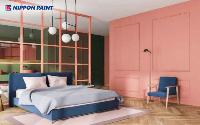 Mẫu thiết kế phòng ngủ hồng đào dành cho cô gái trẻ tinh tế và yêu thích không gian nữ tính