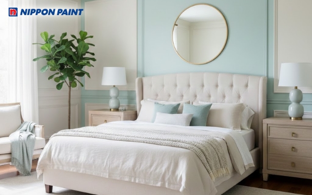 Phòng ngủ hiện đại mệnh Mộc, nhẹ nhàng và an yên