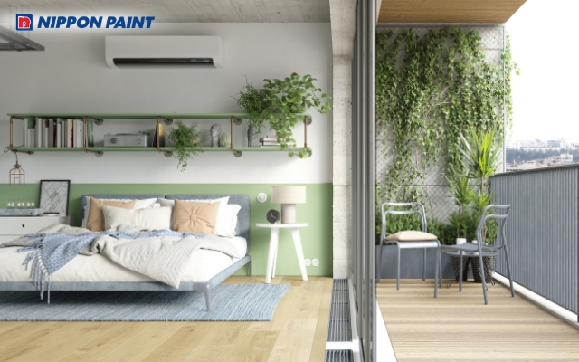 Gia chủ mệnh Mộc nên chọn sắc độ màu phòng ngủ phù hợp để tăng vượng khí